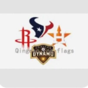 Houston Rockets Texans Astros Dynamo Flag Banner Garden Man Cave Decor New 5'x3'